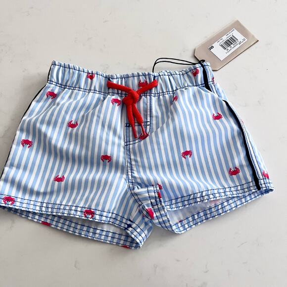 Jean Bourget boys swim trunks bathing suit size 6 months NWT - Picture 1 of 5